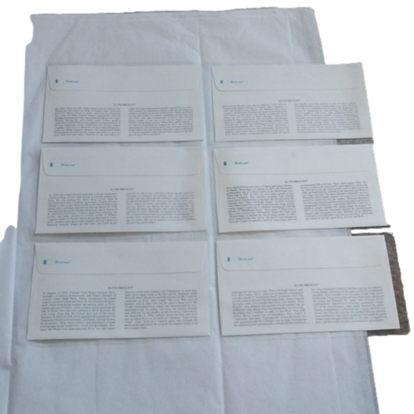 Postal Stamps "Elvis Presley" First Day of Issue, Set of 6 + Framed Print 1993 - Picture 9 of 11